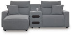 Modmax Power Reclining Sectional with Chaise - Dream Home Furniture & Mattress (Waite Park, MN)