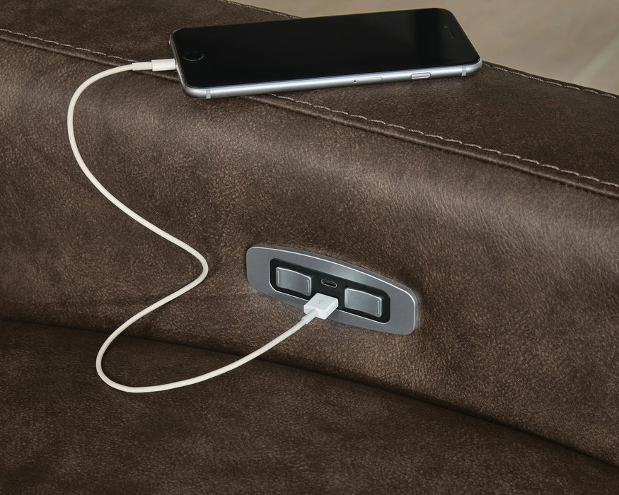 ModZ Power Reclining Sectional with Audio Consoles - Dream Home Furniture & Mattress (Waite Park, MN)