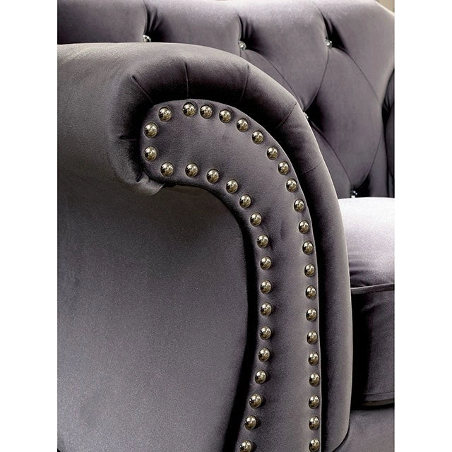 Jolanda Chair Blue & Grey - Dream Home Furniture & Mattress (Waite Park, MN)