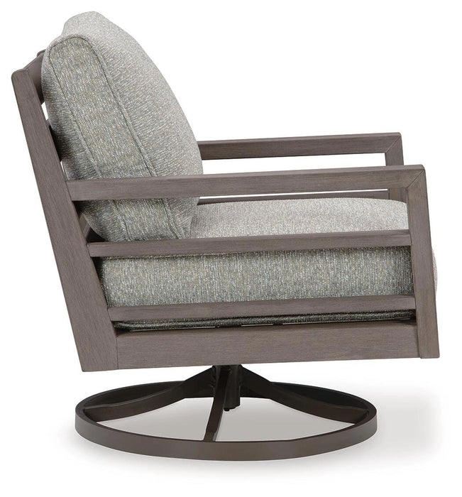 Hillside Barn Outdoor Swivel Lounge with Cushion - Dream Home Furniture & Mattress (Waite Park, MN)
