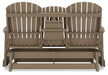 Hyland wave Outdoor Glider Loveseat - Dream Home Furniture & Mattress (Waite Park, MN)