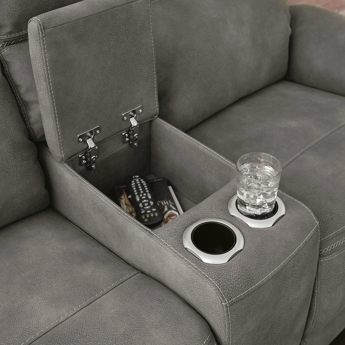 Next-Gen DuraPella Power Reclining Loveseat with Console - Dream Home Furniture & Mattress (Waite Park, MN)