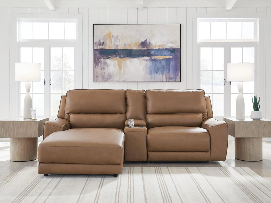 DeepWakes Power Reclining Sectional with Chaise - Dream Home Furniture & Mattress (Waite Park, MN)