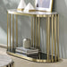 OFELIA Sofa Table, Antique Brass/Black - Dream Home Furniture & Mattress (Waite Park, MN)