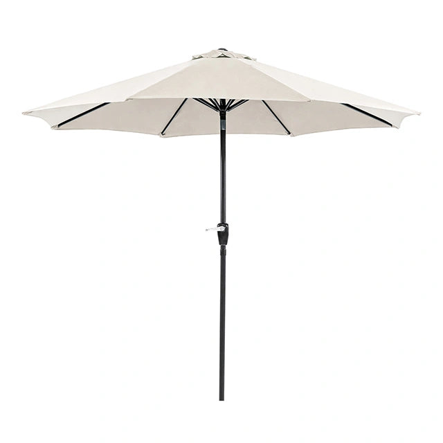 Soli 9' Outdoor Umbrella w/ Auto Tilt + 21" Round Base - Dream Home Furniture & Mattress (Waite Park, MN)
