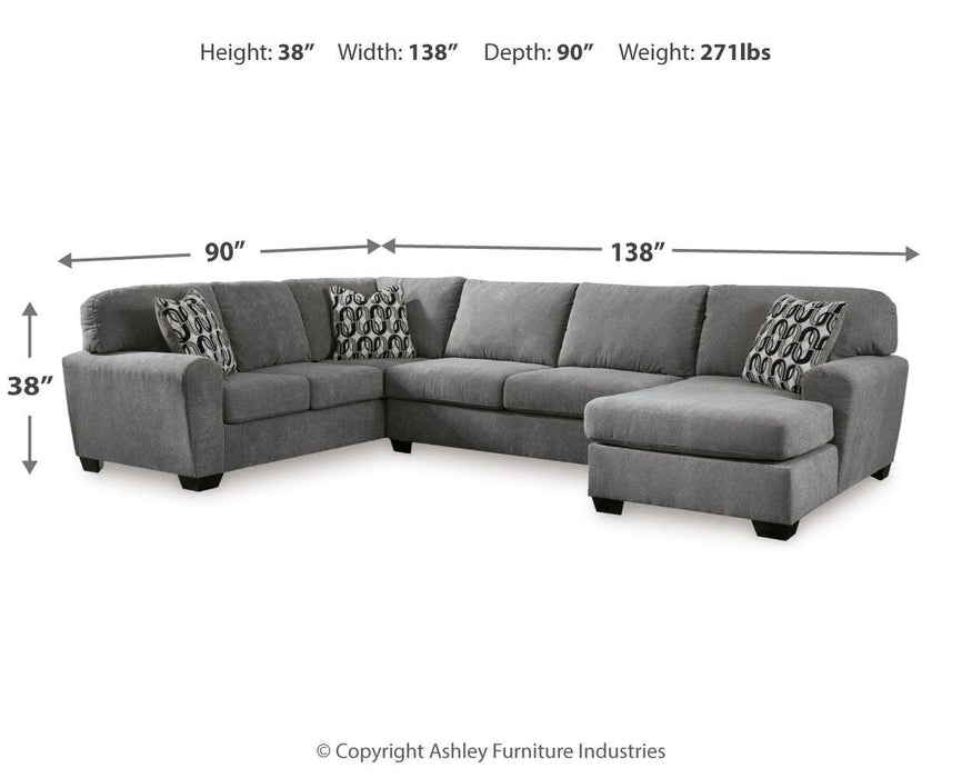 Birkdale Court Sectional with Chaise - Dream Home Furniture & Mattress (Waite Park, MN)