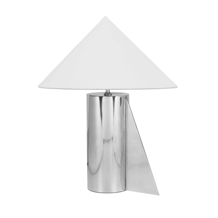 Geo Chrome Table Lamp