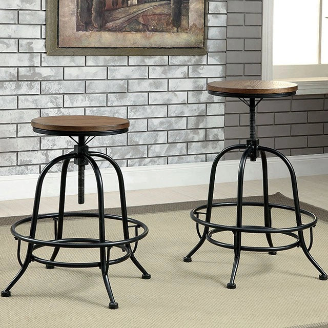 SILVIA I Medium Oak Counter Ht. Stool (2/CTN) - Dream Home Furniture & Mattress (Waite Park, MN)