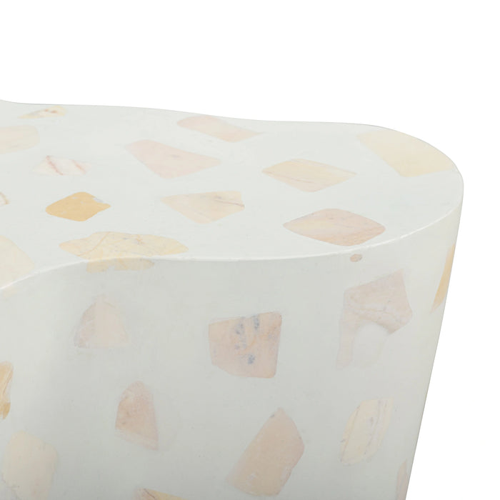 Slab Faux Terrazzo Indoor/Outdoor Side Table