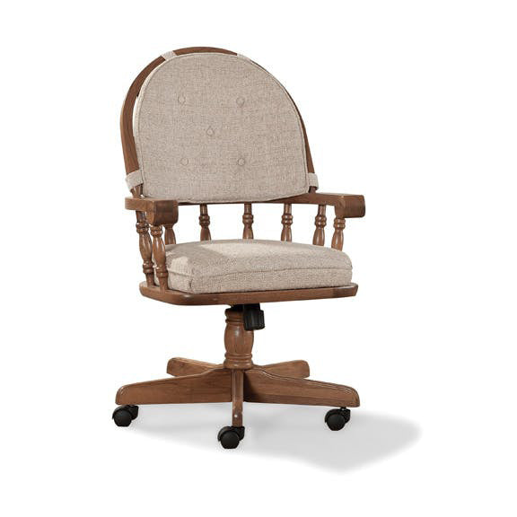 Classic Oak Chestnut Curved Top Game Chair