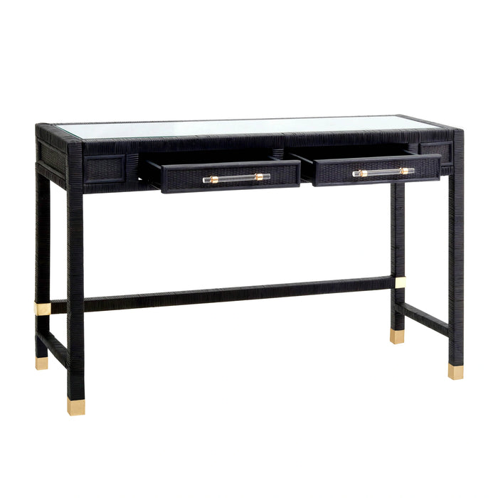 Amara 47" Woven Rattan Desk