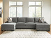 Clarington Sectional with Double Chaise - Dream Home Furniture & Mattress (Waite Park, MN)