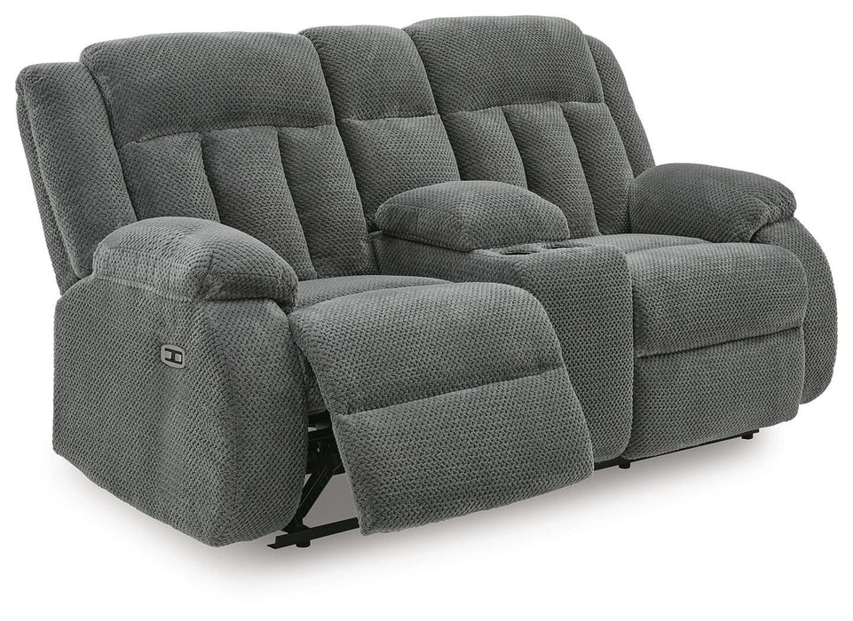 Observation Power Reclining Loveseat with Console - Dream Home Furniture & Mattress (Waite Park, MN)