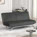 Villeneuve Futon Sofa Bed Black, Pink, & Grey - Dream Home Furniture & Mattress (Waite Park, MN)