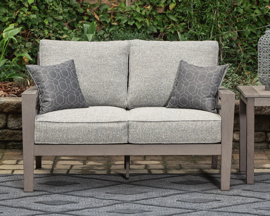 Hillside Barn Outdoor Loveseat with Cushion - Dream Home Furniture & Mattress (Waite Park, MN)