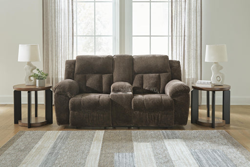 Frohn Reclining Loveseat with Console - Dream Home Furniture & Mattress (Waite Park, MN)