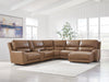 DeepWakes Power Reclining Sectional with Chaise - Dream Home Furniture & Mattress (Waite Park, MN)