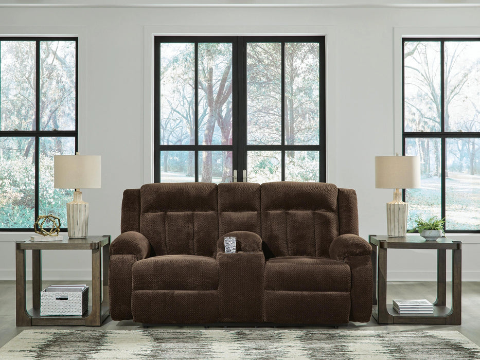 Observation Power Reclining Loveseat with Console - Dream Home Furniture & Mattress (Waite Park, MN)