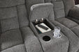 Foreside Reclining Loveseat with Console - Dream Home Furniture & Mattress (Waite Park, MN)