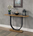 OLBIA Sofa Table, Rustic Oak/Sand Black - Dream Home Furniture & Mattress (Waite Park, MN)