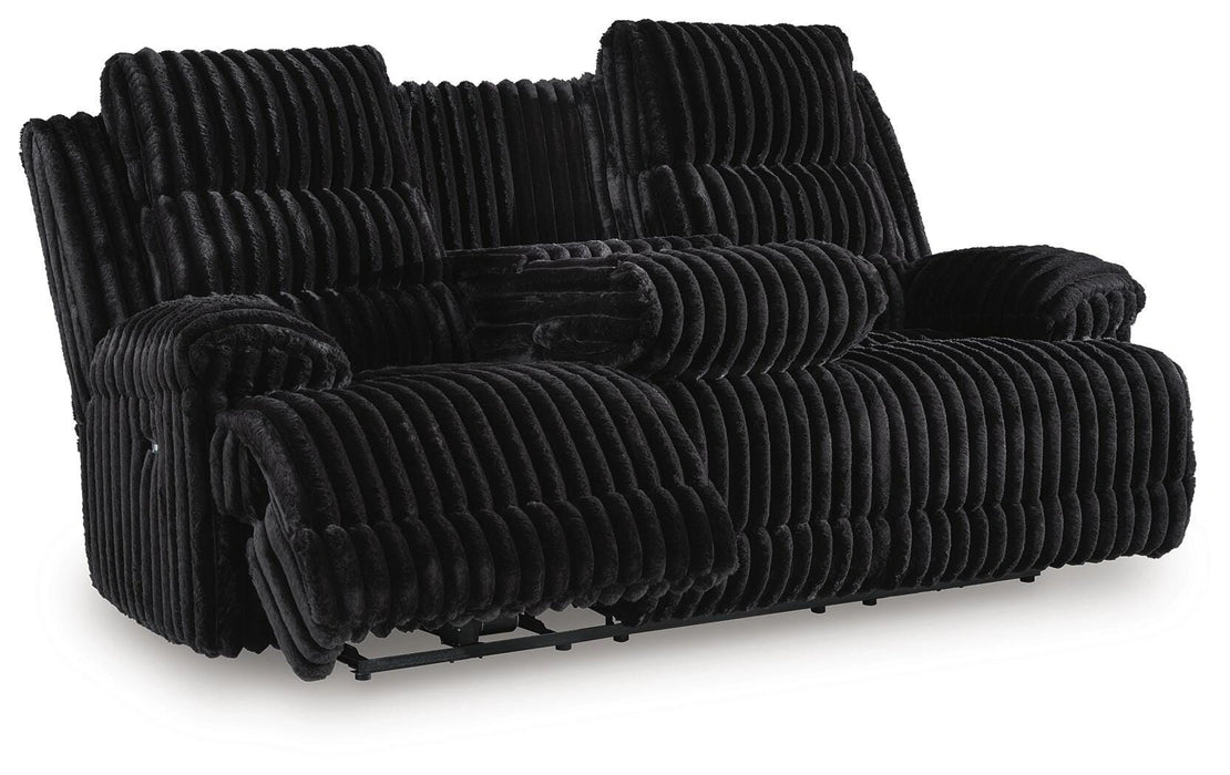 Rhine Falls Power Reclining Sofa with Drop Down Table - Dream Home Furniture & Mattress (Waite Park, MN)
