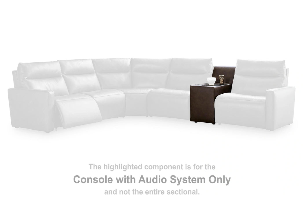 ModZ Power Reclining Sectional with Audio Consoles - Dream Home Furniture & Mattress (Waite Park, MN)
