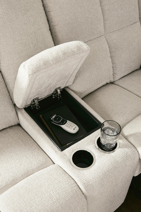 Orlen Reclining Loveseat with Console - Dream Home Furniture & Mattress (Waite Park, MN)