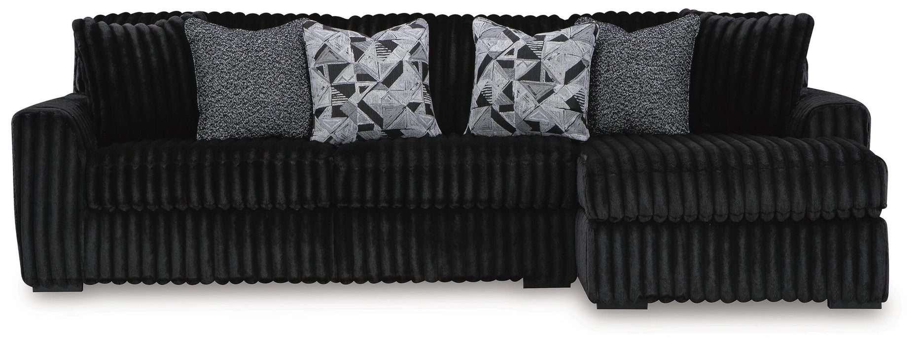 Midnight-Madness Sectional Sofa with Chaise - Dream Home Furniture & Mattress (Waite Park, MN)