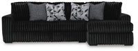Midnight-Madness Sectional Sofa with Chaise - Dream Home Furniture & Mattress (Waite Park, MN)