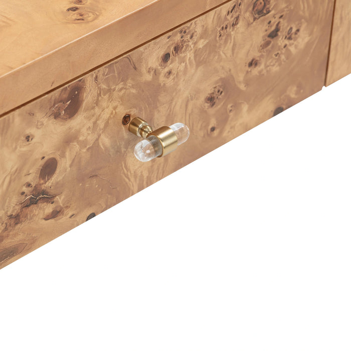 Brandyss 54" Burl Console Table