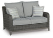 Elite Park Outdoor Loveseat with Cushion - Dream Home Furniture & Mattress (Waite Park, MN)