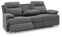 Side-Swipe Reclining Sofa with Drop Down Table - Dream Home Furniture & Mattress (Waite Park, MN)