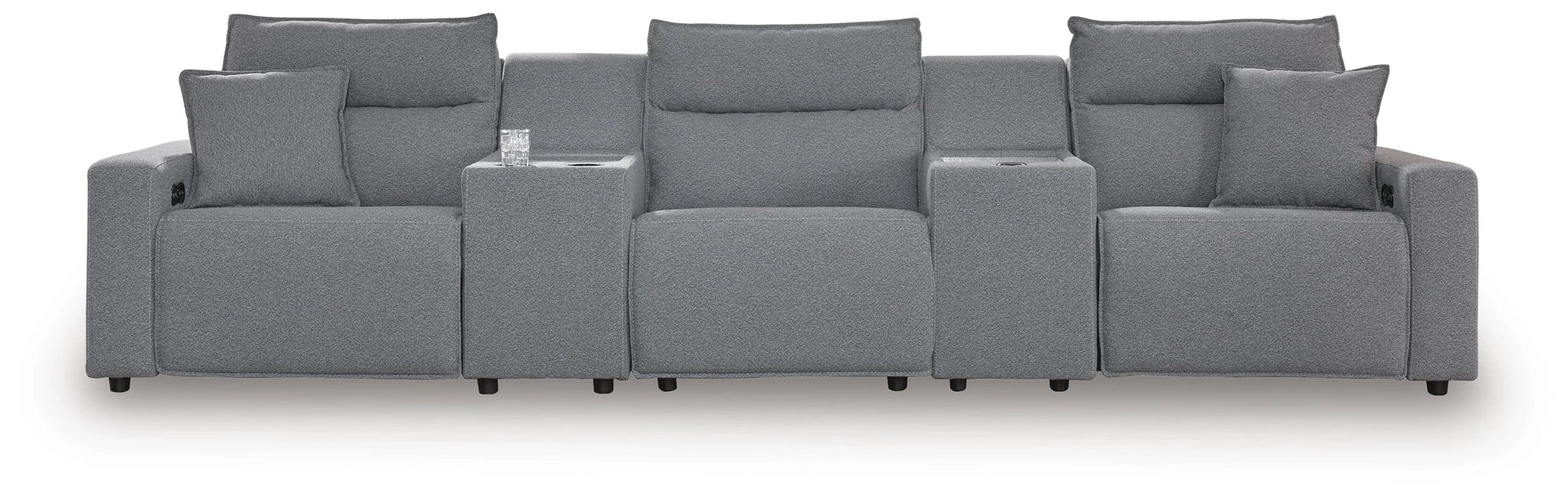 Modmax II 5-Piece Reclining Sectional with Consoles - Dream Home Furniture & Mattress (Waite Park, MN)