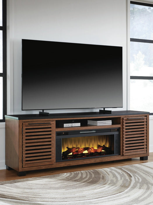 Kallari 84" TV Stand with Electric Fireplace - Dream Home Furniture & Mattress (Waite Park, MN)