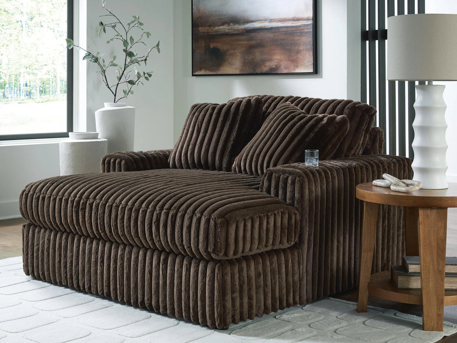 Midnight-Madness Oversized Chaise - Dream Home Furniture & Mattress (Waite Park, MN)