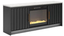 Cadmori TV Stand w/Fire - Dream Home Furniture & Mattress (Waite Park, MN)