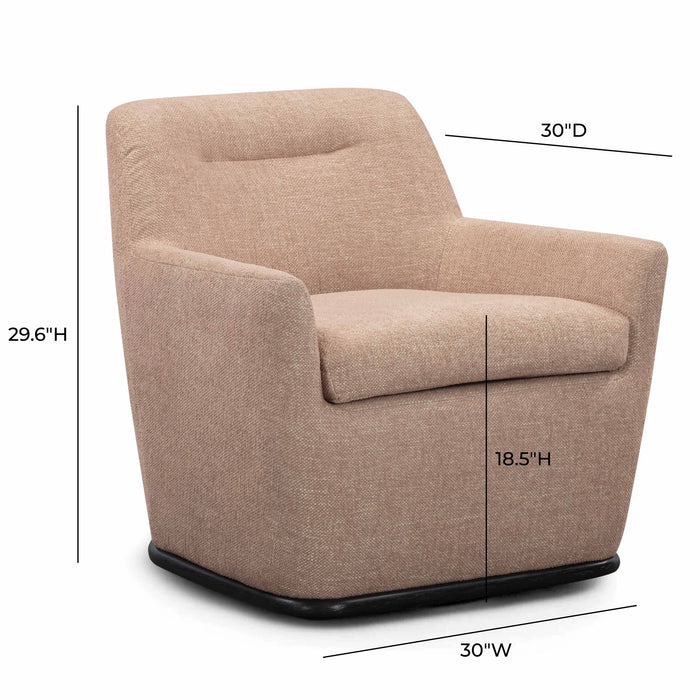 Mado Contract-Grade Fabric Swivel Accent Chair