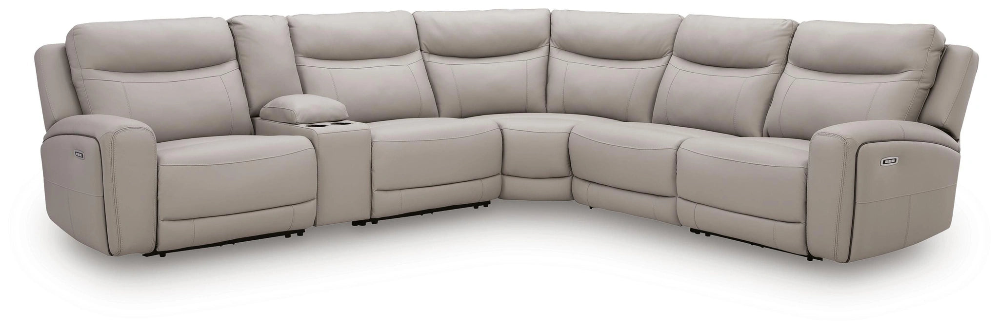 Gravier Power Reclining Sectional with Storage Console - Dream Home Furniture & Mattress (Waite Park, MN)