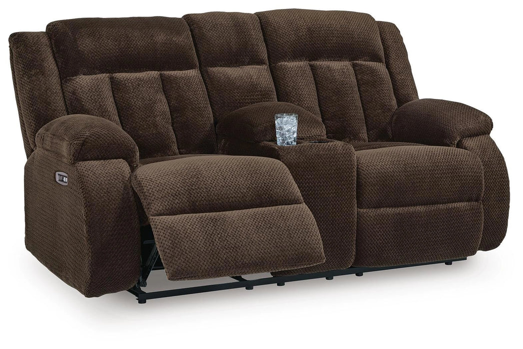 Observation Power Reclining Loveseat with Console - Dream Home Furniture & Mattress (Waite Park, MN)