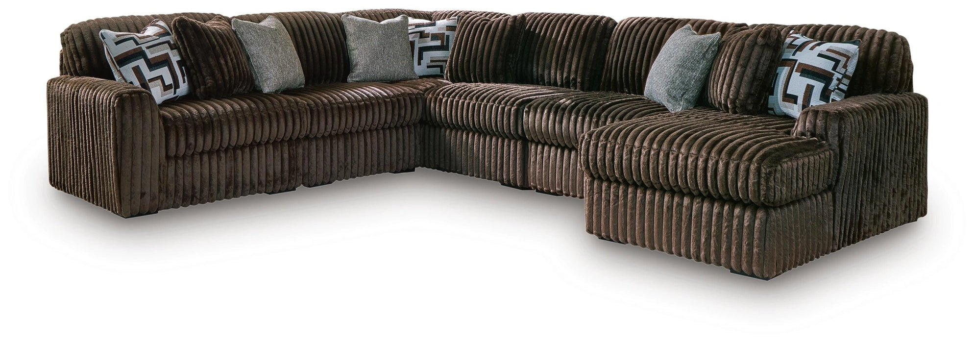 Midnight-Madness Sectional with Chaise - Dream Home Furniture & Mattress (Waite Park, MN)