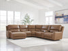 DeepWakes Power Reclining Sectional with Chaise - Dream Home Furniture & Mattress (Waite Park, MN)