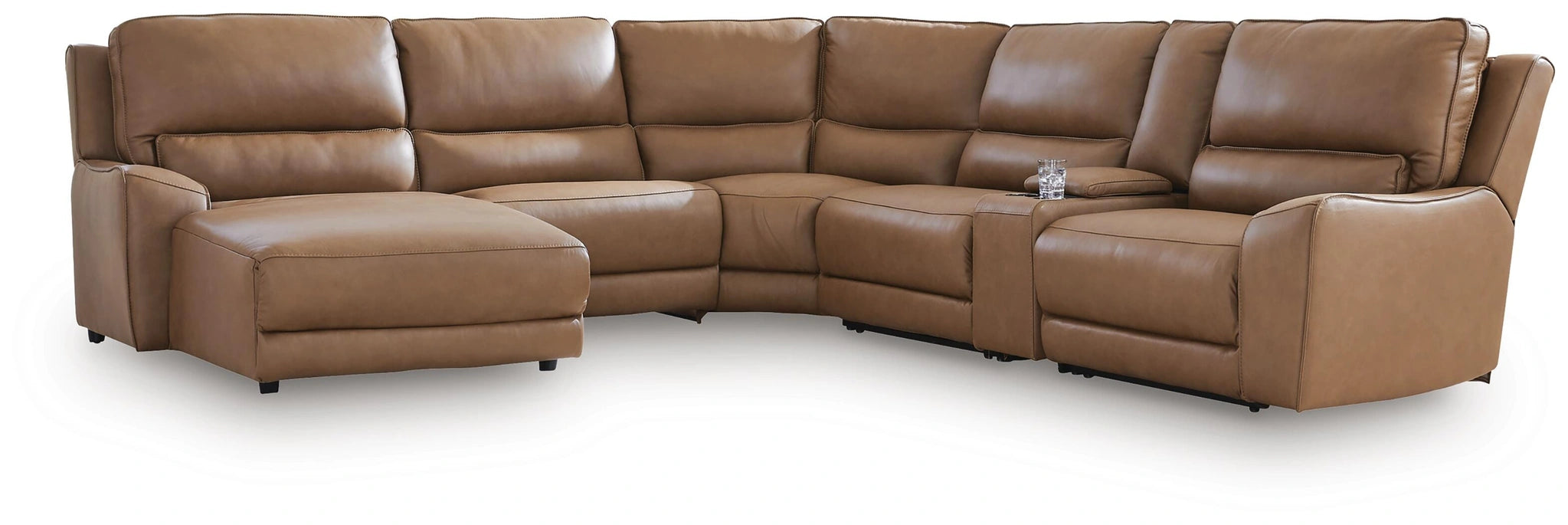 DeepWakes Power Reclining Sectional with Chaise - Dream Home Furniture & Mattress (Waite Park, MN)
