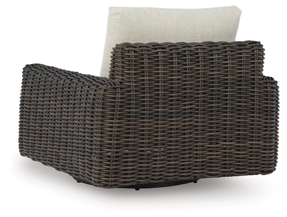 Kimora Outdoor Swivel Lounge Chair - Dream Home Furniture & Mattress (Waite Park, MN)