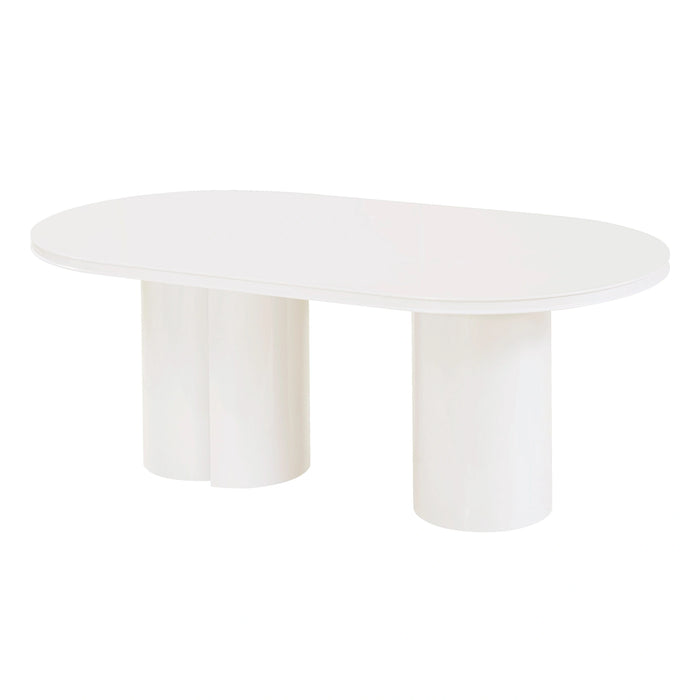 Elora 79" Lacquer Oval Dining Table