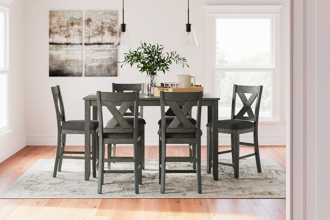 Caitbrook Counter Height Dining Table and Bar Stools (Set of 7) - Dream Home Furniture & Mattress (Waite Park, MN)