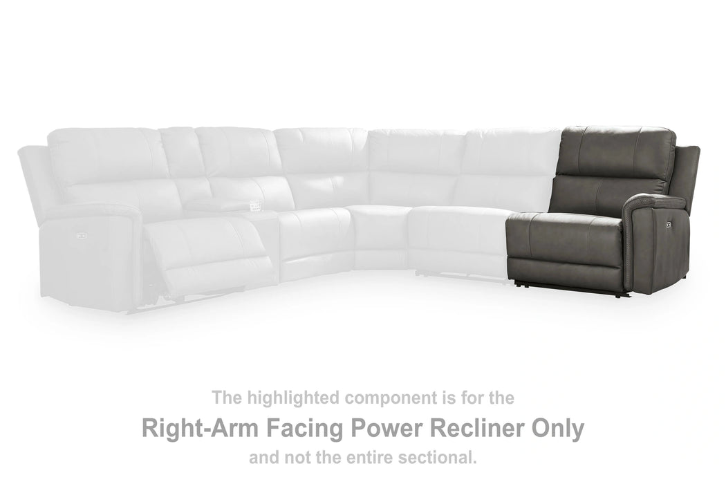 Bleckley Power Reclining Sectional - Dream Home Furniture & Mattress (Waite Park, MN)