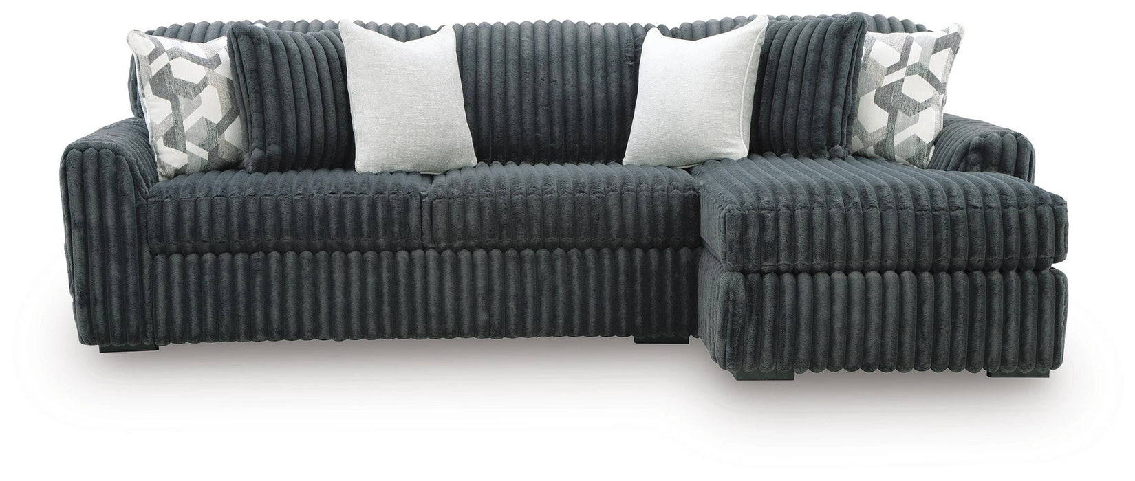 Midnight-Madness Sectional Sofa with Chaise - Dream Home Furniture & Mattress (Waite Park, MN)