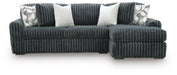 Midnight-Madness Sectional Sofa with Chaise - Dream Home Furniture & Mattress (Waite Park, MN)