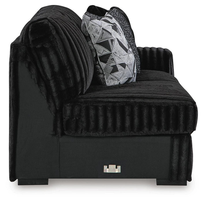 Midnight-Madness Sectional with Chaise - Dream Home Furniture & Mattress (Waite Park, MN)
