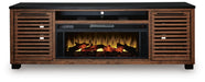 Kallari 84" TV Stand with Electric Fireplace - Dream Home Furniture & Mattress (Waite Park, MN)